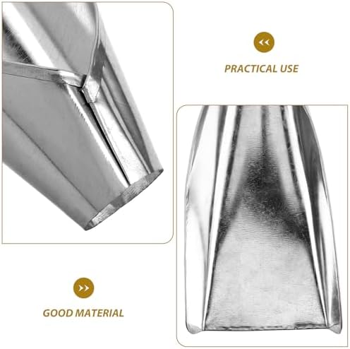 OUNONA Wide Mouth Kitchen Funnel Set Large Metal Iron Food Grade