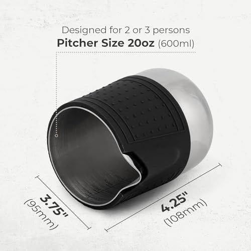 Kaffe Milk Frothing Pitcher (20oz / 600ml) - Stainless Steel