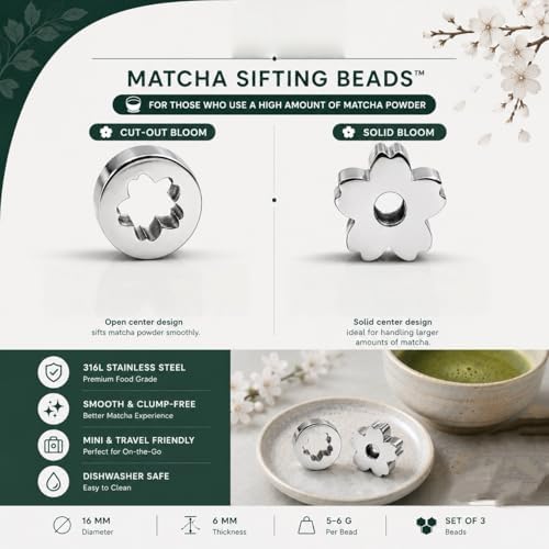 Matcha Sifting BeadsTM with mini slide travel box – Japanese Cherry