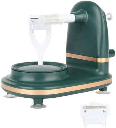Keenso Peeler Hand Crank Stainless Steel Fruit Peeler Corer Slicer
