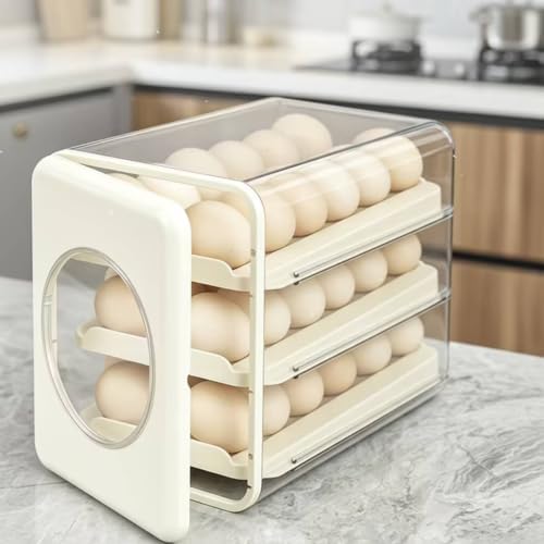 Kitchen Egg Holder Egg Organizer Egg Storage Box Egg Dispenser Three