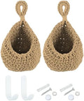 PATIKIL Hanging Fruit Baskets for Kitchen, 2 Pack Small Size Teardrop
