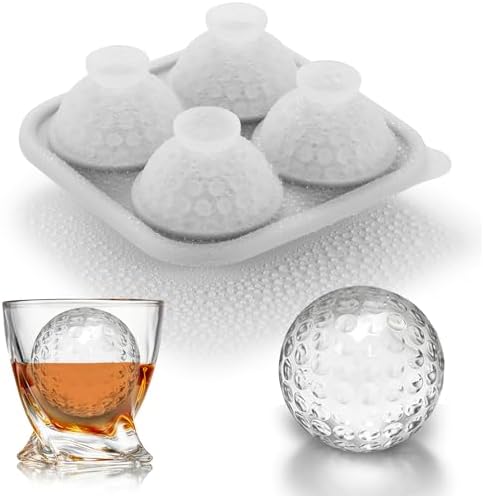 ACOOKEE Novelty Golf Gifts Ball Ice Maker Mold, 2.2" Large Sphere