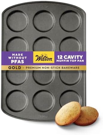 Wilton Gold Non-Stick Muffin Top Pan, Made Without PFAS, 11 x 16 in