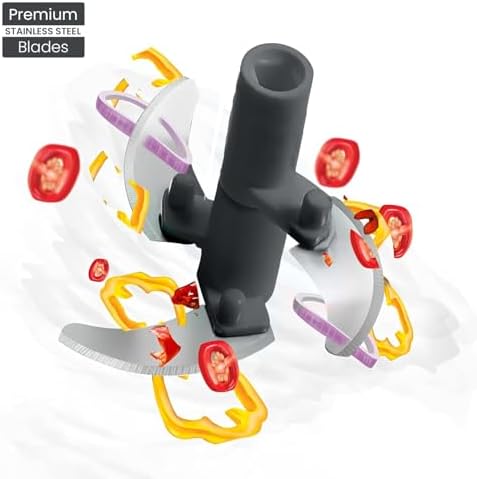 Manual Food Processor Vegetable Chopper, Portable Hand Pull String