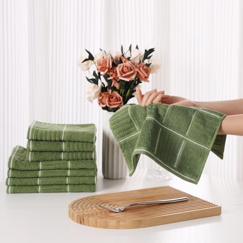 Glynniss Kitchen Towels and Dishcloths Set, Four Dish Towels 16x26