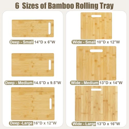 GuanQiao Bamboo Appliance Slider, 10 x 12 Inch