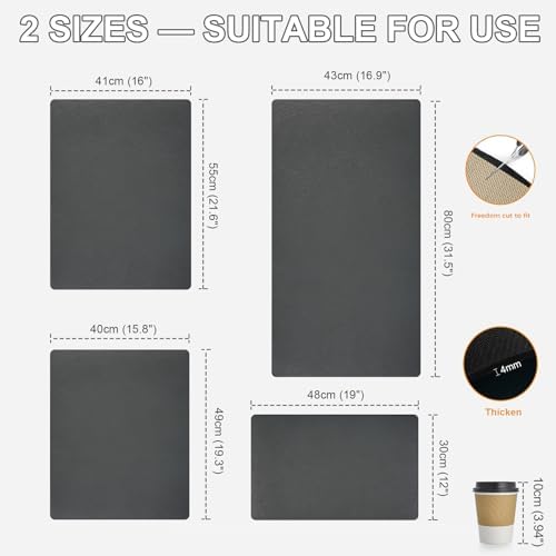 Dish Drying Mat & Coffee Mat for Kitchen Counter, Absorbent Microfiber