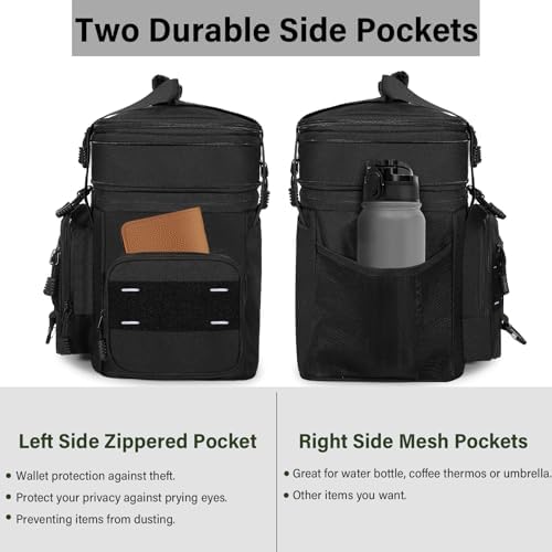 TENKIST Tactical Insulated Lunch Box Men Double Deck Heavy Duty Cooler