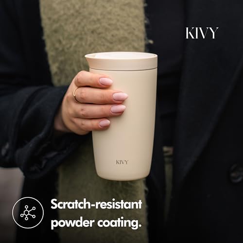 KIVY Travel Coffee Mug Tumbler 12oz - 24h Cold|6h Hot -Leakproof &