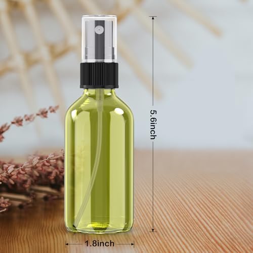 Wedama 4 oz Mini Glass Spray Bottles, 4 Pack