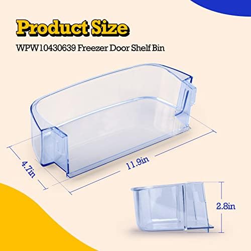 WPW10430639 Refrigerator Door Shelf Bin Compatible with Whirlpool