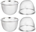Kichvoe 4Pcs Stainless Steel Tea Strainer Basket Fine Mesh Tea Filter