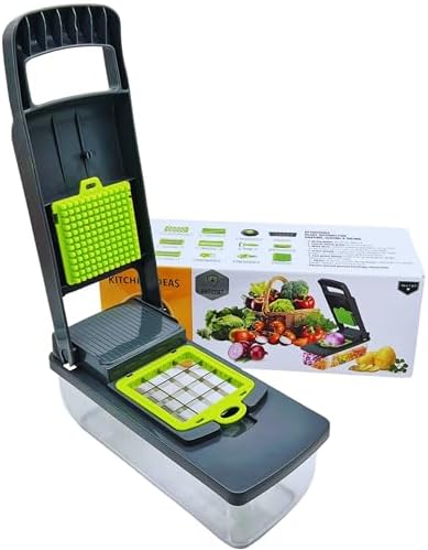 Vegetable Chopper and Spiralizer with Container