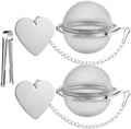 2 Pack Tea Infuser for Loose Leaf Tea, 2” Stainless Steel Tea Strainer