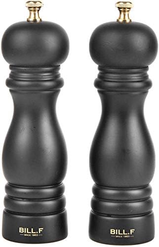 BILL.F Salt and Pepper Grinder Set, 2 Pack, 7 Inch