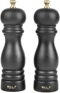 BILL.F Salt and Pepper Grinder Set, 2 Pack, 7 Inch