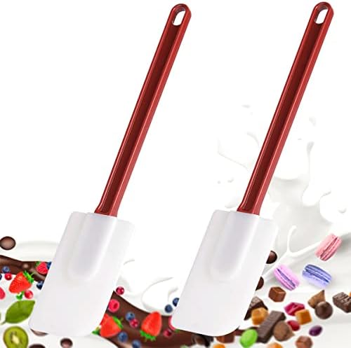 Silicone Spatula Set - Soft Rubber 9.5" Scrapers Resistant to 500F