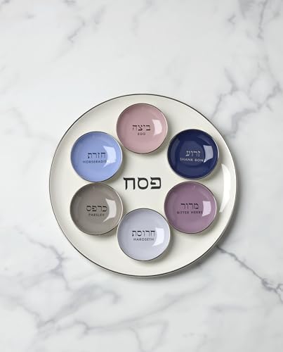 kate spade new york Oak Street Porcelain Passover Seder Plate with 6