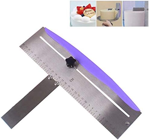 12 Inch Adjustable Cake Scraper, Stainless Steel