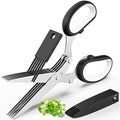 Herb Scissors with 5 Blades and Cover