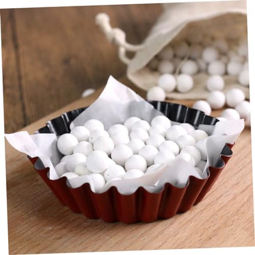 Ceramic Pie Crust Weights 550g White Stoneware for Blind Baking