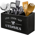 MINCORD Wooden Kitchen Utensil Holder for Countertop