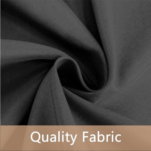 10 Pack Black Round Tablecloths, 120 Inch Stain Resistant and Wrinkle