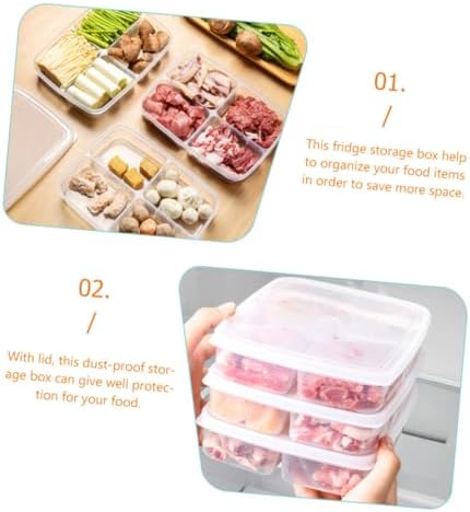 Cabilock 2 Pack PP Food Storage Containers for Refrigerator with Lids