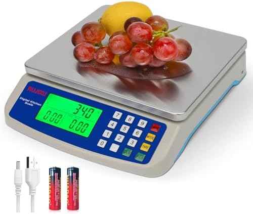Large Digital Kitchen Scale 30KG Commercial Food Scale 66LB for Baking
