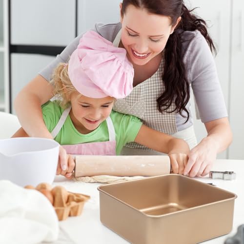 Brownie Pan, 2 Pack Square Baking Pan Square Cake Pan Non Stick Baking