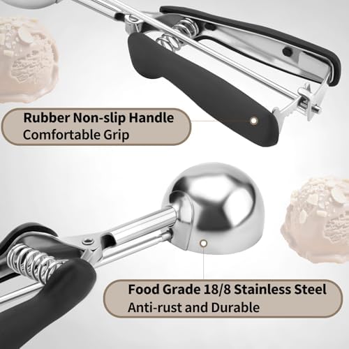 Large Cookie Scoop 3 Tablespoon, Size #20 Dough Scoops for Baking