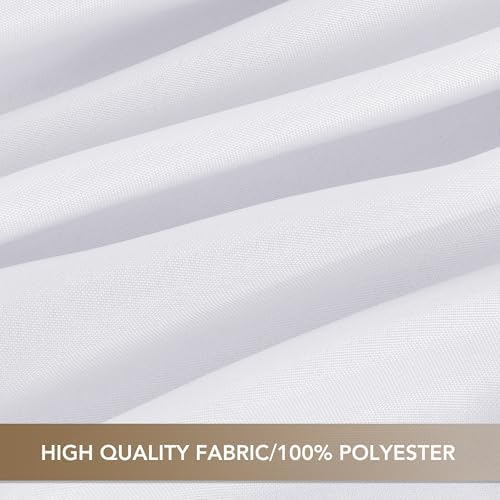 sancua White Square Tablecloths 54x54 Inch Table Cloth, 2 Pack