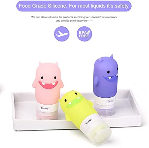 Travel Bottles Set for Liquids, TSA Approved Leak Proof Silicone