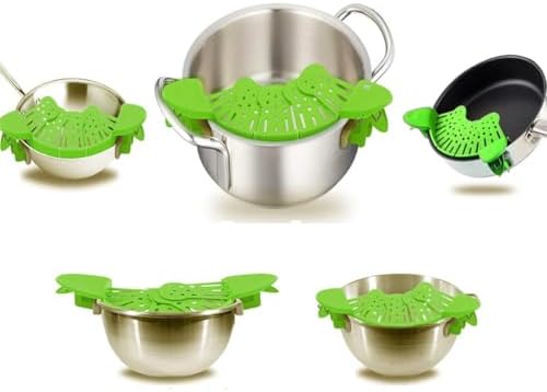 Generic NXCYZY Collapsible Clip On Strainer Silicone Pots And Pans