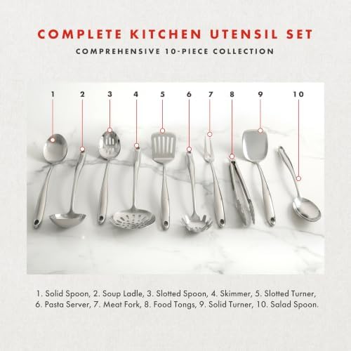 Emeril Lagasse 10-Piece Stainless Steel Utensil Set
