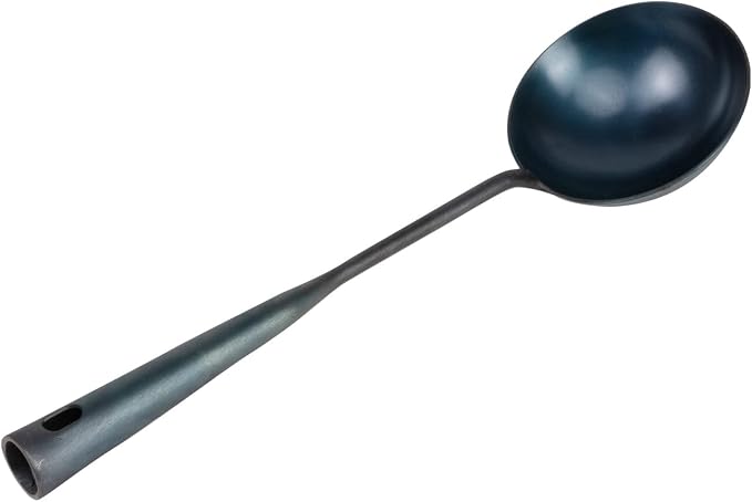 ZhenSanHuan Chinese Traditional HandMade Iron Ladle Wok Tool, Long wok utensils by %E8%87%BB%E4%B8%89%E7%8E%AF