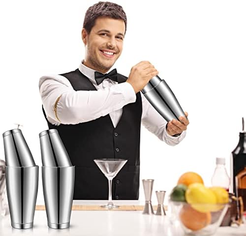 10 Pcs Cocktail Shaker Tin Set, Professional Bar Shaker Boston