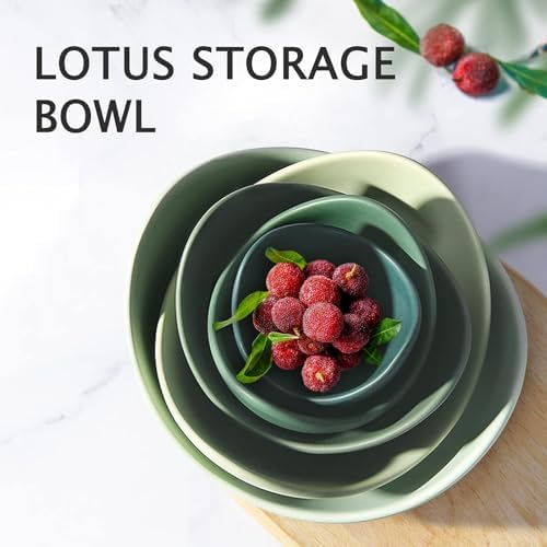 Notakia Salad Decorative Bowls Lotus Shaped Pasta Bowls Dishwasher