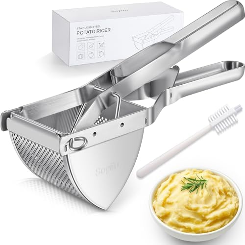 Sopito 22 oz Stainless Steel Potato Ricer, Heavy Duty Large Potato