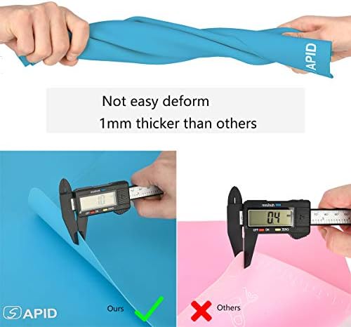Sapid 2-Piece Silicone Mat for Crafts