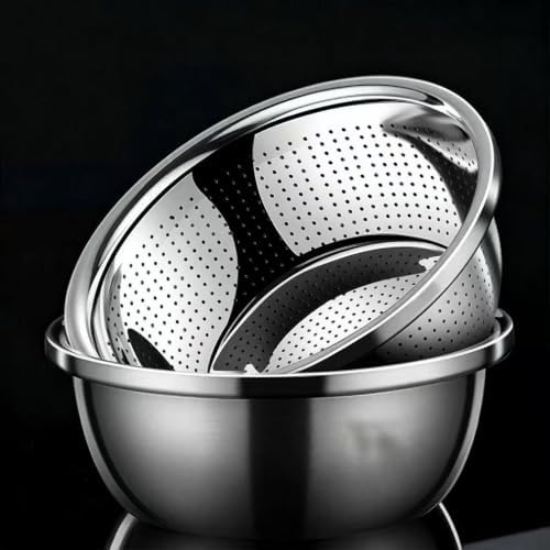 4.7 "*4.7 "*10.2 Dishwasher Safe Black Stainless Steel Nesting Mixing