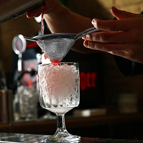 3 Pieces Cocktail Strainer Bar Strainer Fine Mesh Tea Strainer, 3.3 in