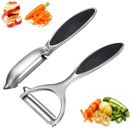 Vegetable Peeler Set for Kitchen, Potato & Fruit Peelers, Stainless