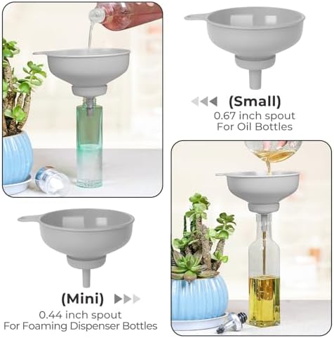 Wide Mouth Kitchen Funnel, Food Grade Plastic Cooking Canning Funnel