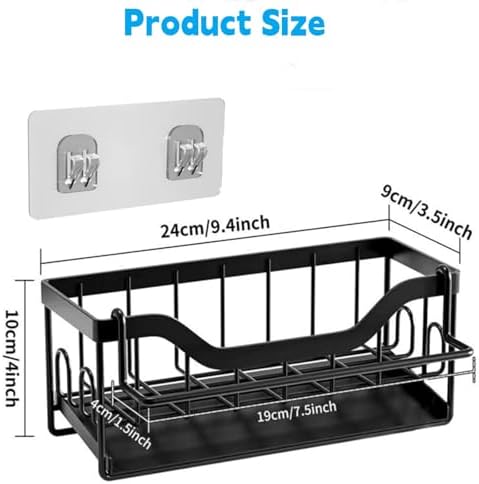 Kitchen Sink Sponge Holder, Black