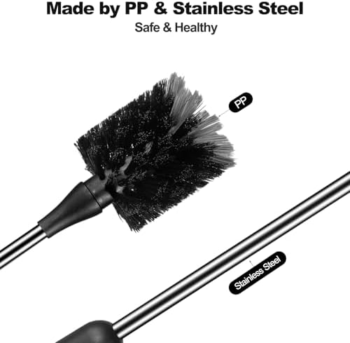 4 Pack Bottle Brush Set with Straw and Lid Brushes