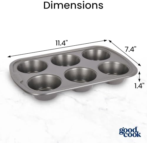 GoodCook Everyday Muffin Pan Nonstick Warp-Resistant Carbon Steel