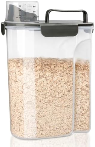 Komzon Rice Container, Airtight Rice Storage Container 10lb, Cereal
