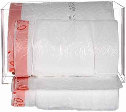 Extra Large Trash Bag Dispenser Roll Holder, Wall Mount Acrylic